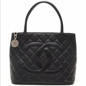 CHANEL Classic Style tote bag caviar skin